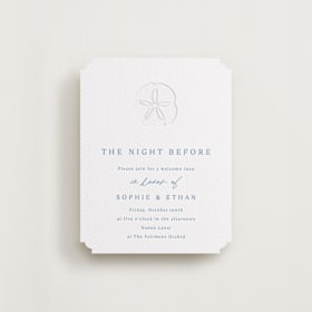Letterpress Rehearsal Dinner Cards