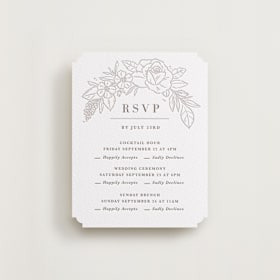 Letterpress Multi-Event RSVP Cards