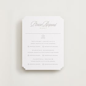 Letterpress Multi-Event RSVP Cards