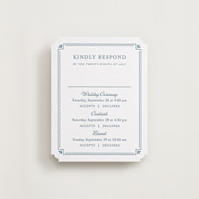 Letterpress Multi-Event RSVP Cards