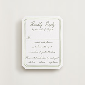 Letterpress RSVP Cards