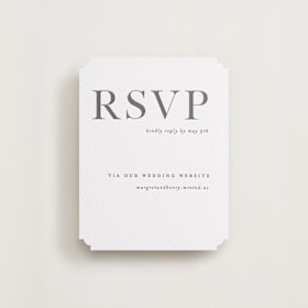 Letterpress RSVP Online Enclosure Cards