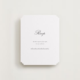 Letterpress RSVP Online Enclosure Cards