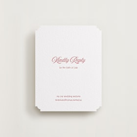 Letterpress RSVP Online Enclosure Cards