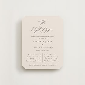 Rehearsal Dinner Cards