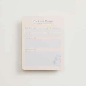 Bridal Shower Insert Cards