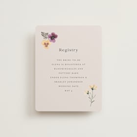 Bridal Shower Insert Cards
