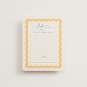 Bridal Shower Insert Cards