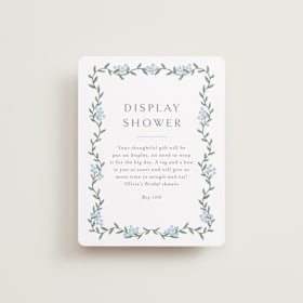 Bridal Shower Insert Cards