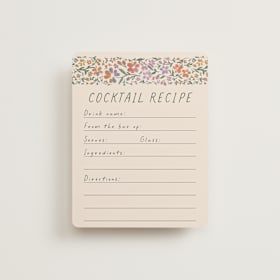 Bridal Shower Insert Cards