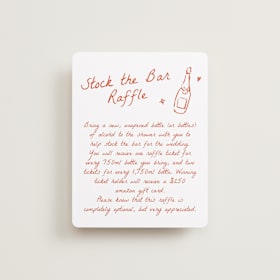 Bridal Shower Insert Cards