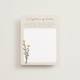 Bridal Shower Insert Cards