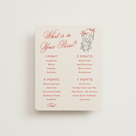 Bridal Shower Insert Cards