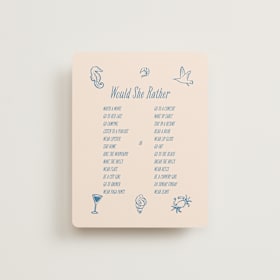 Bridal Shower Insert Cards