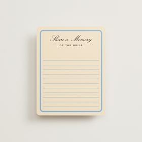 Bridal Shower Insert Cards