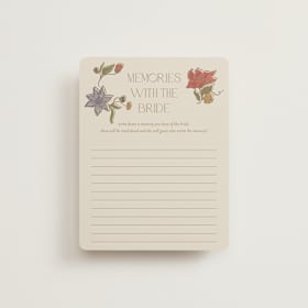 Bridal Shower Insert Cards