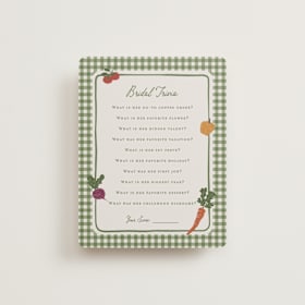 Bridal Shower Insert Cards
