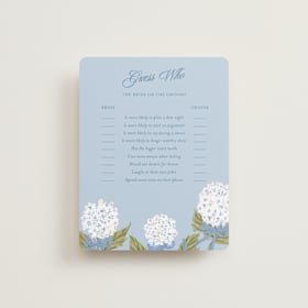Bridal Shower Insert Cards