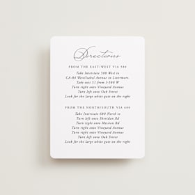 Direction Cards