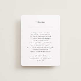 Direction Cards