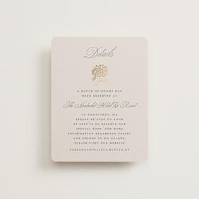 Foil-Pressed Direction Cards