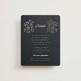 Foil-Pressed Direction Cards
