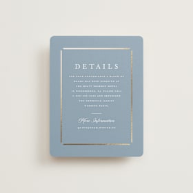 Foil-Pressed Direction Cards