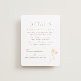 Foil-Pressed Direction Cards