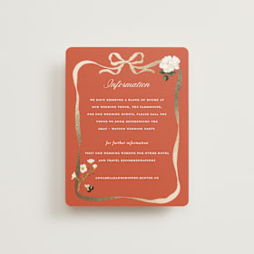 Foil-Pressed Direction Cards