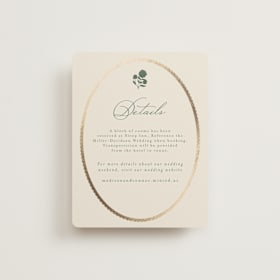 Foil-Pressed Direction Cards