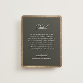 Foil-Pressed Direction Cards