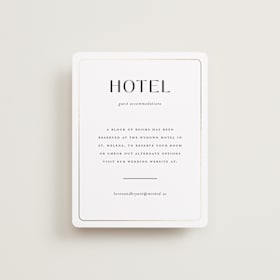 Foil-Pressed Direction Cards