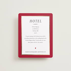 Foil-Pressed Direction Cards