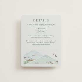 Foil-Pressed Direction Cards