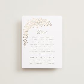 Foil-Pressed Direction Cards