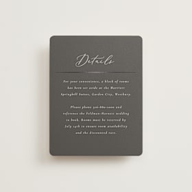 Foil-Pressed Direction Cards