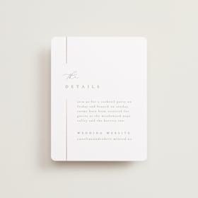 Foil-Pressed Direction Cards