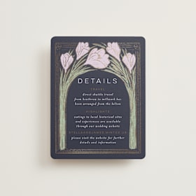 Foil-Pressed Direction Cards