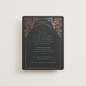 Foil-Pressed Direction Cards