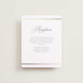 Foil-Pressed Reception Cards
