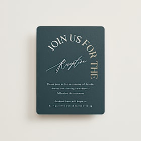 Foil-Pressed Reception Cards