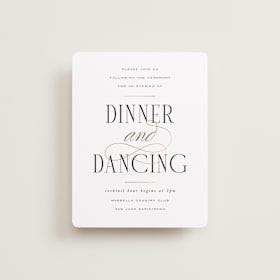 Foil-Pressed Reception Cards