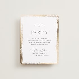 Foil-Pressed Reception Cards