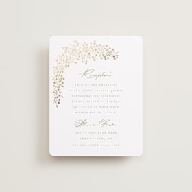 Foil-Pressed Reception Cards