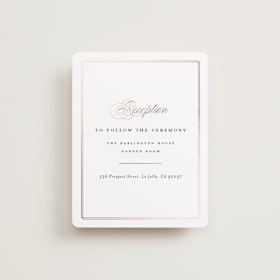 Foil-Pressed Reception Cards