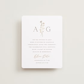 Foil-Pressed Reception Cards