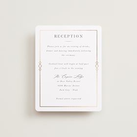 Foil-Pressed Reception Cards