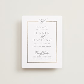 Foil-Pressed Reception Cards