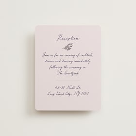 Foil-Pressed Reception Cards