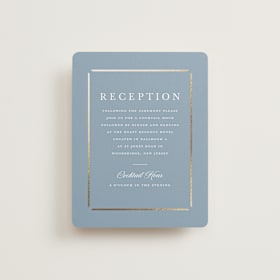 Foil-Pressed Reception Cards